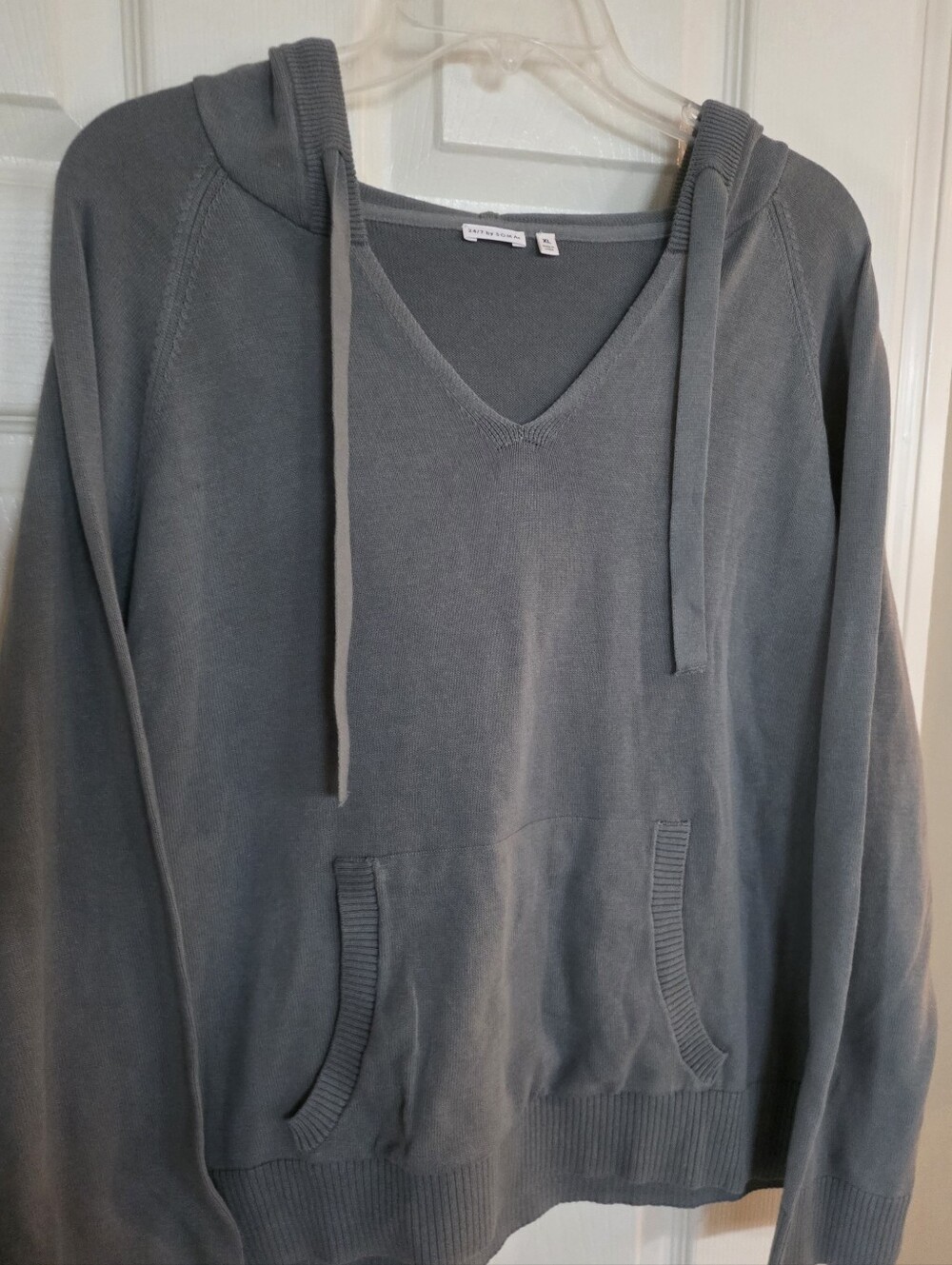NWT 24/7 Soma Cotton Hoodie Sweater Sedona Sage XL - Picture 5 of 15